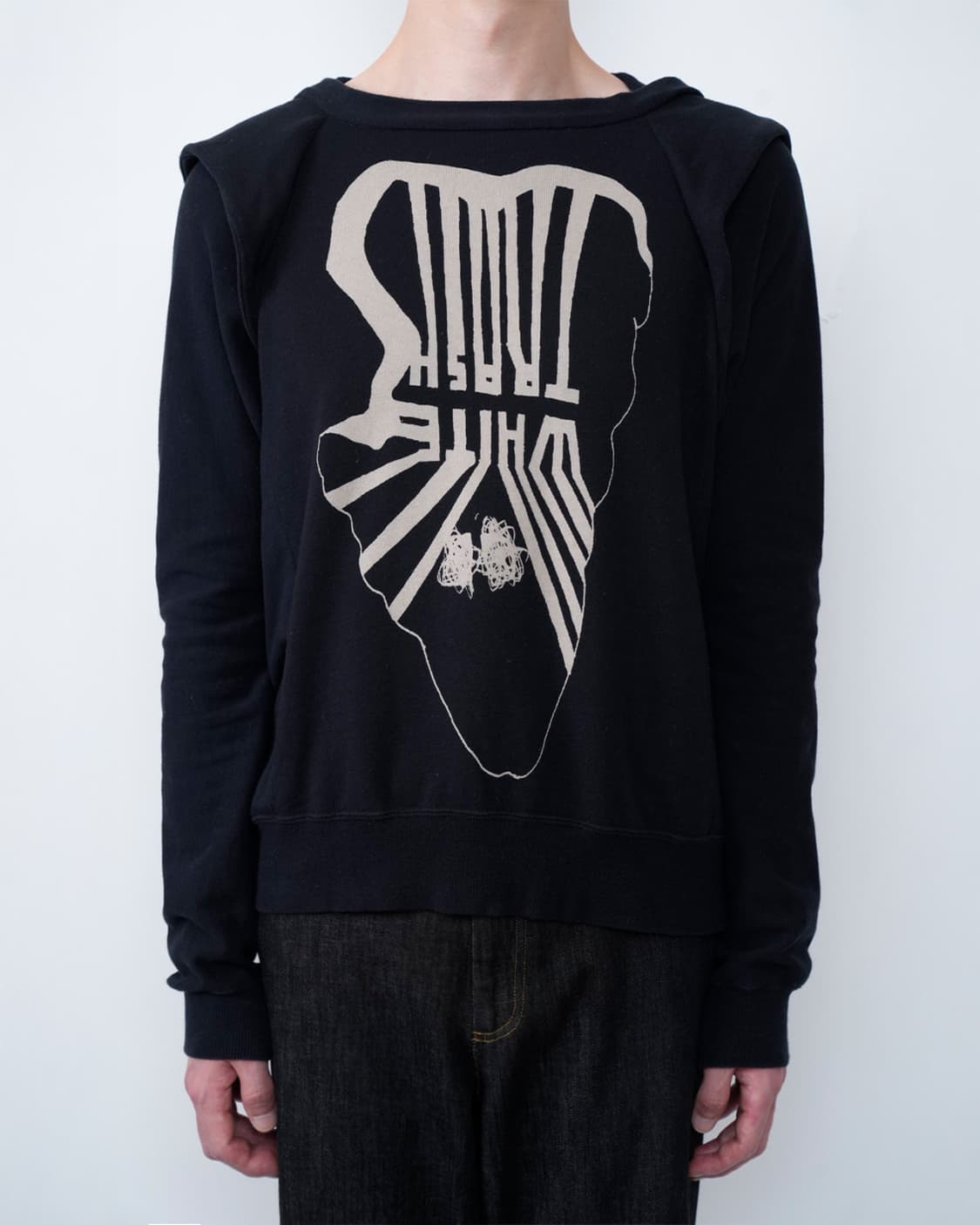 WHITE TRASH DRAPED HOODIE 상품이미지3