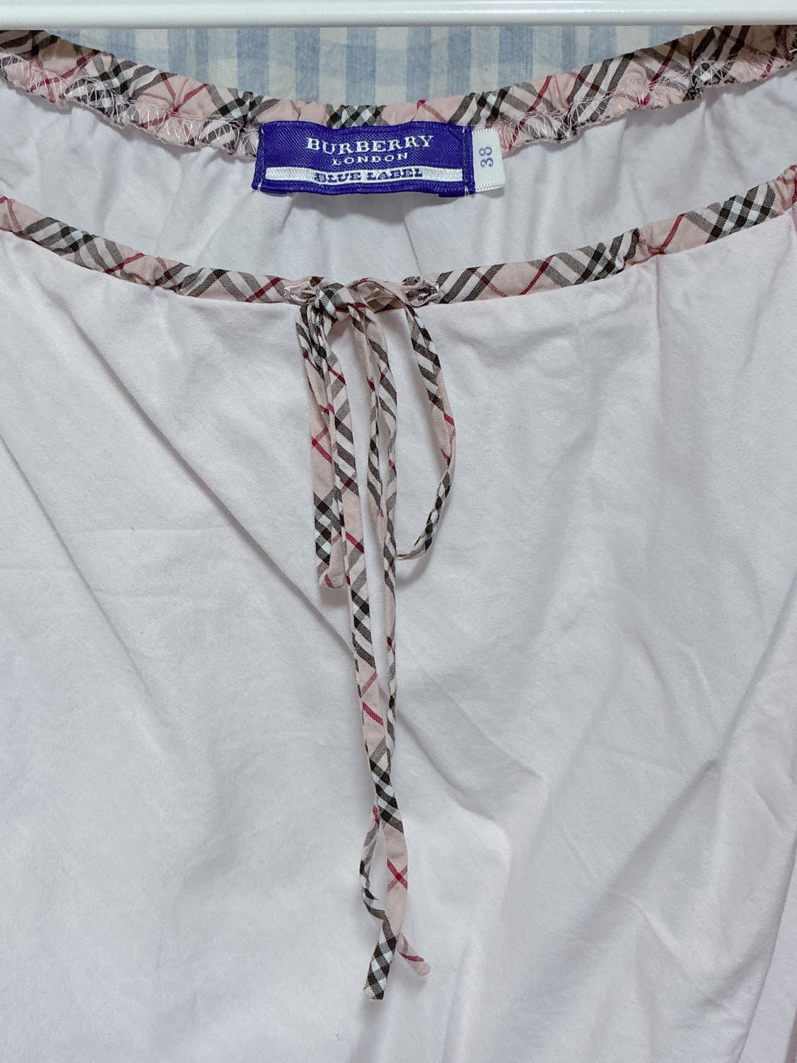 버버리 블루라벨 핑크 반팔 블라우스 상품이미지4