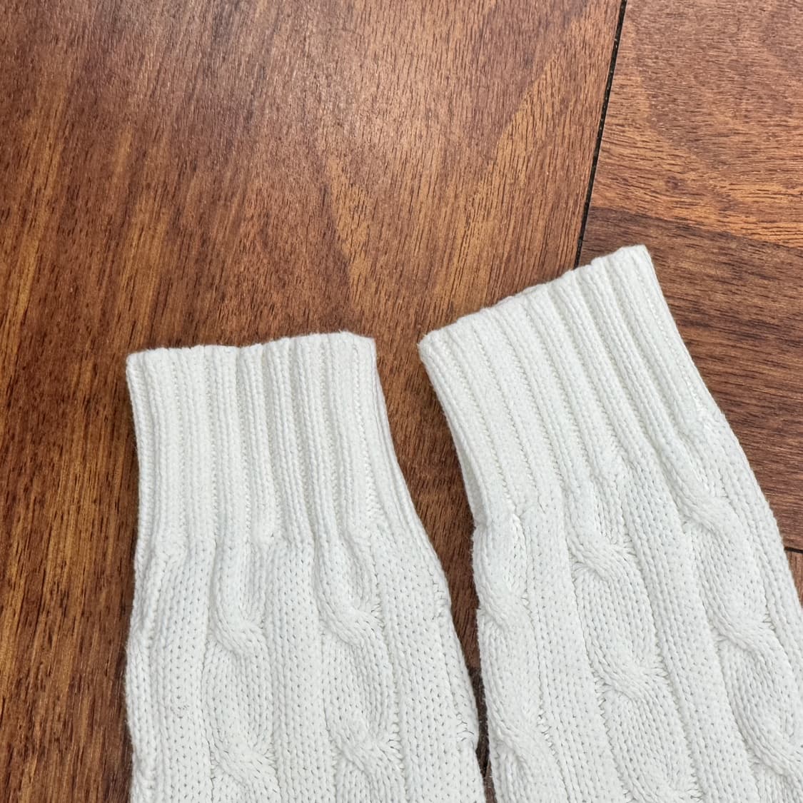 여성용 S 폴로 랄프로렌 화이트 케이블 라운드 니트  상품이미지5