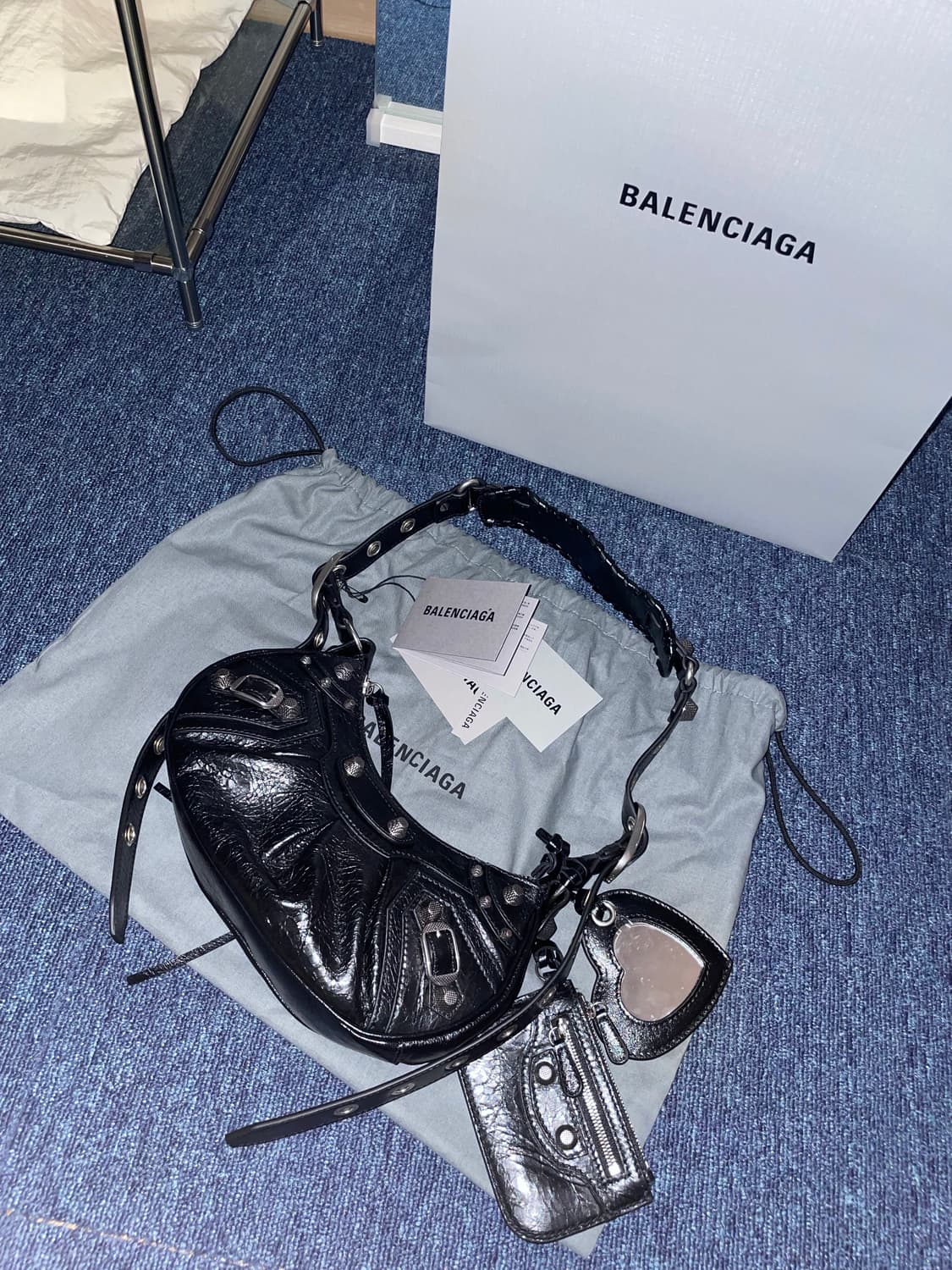 [광주신세계] 발렌시아가 르카골 XS 블랙 (가방+지갑+거울) 상품이미지1