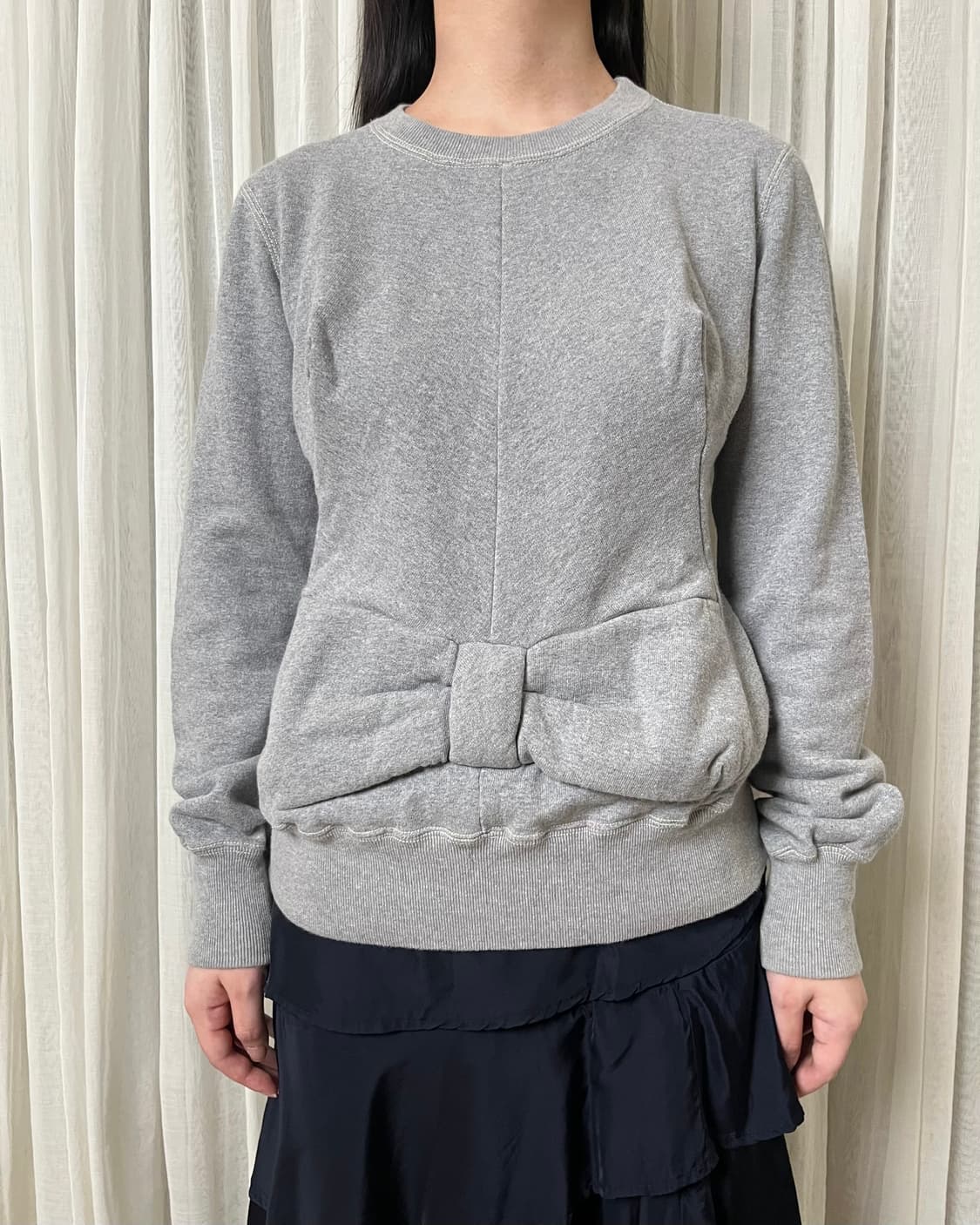 준야와타나베 꼼데가르송 입체패턴 리본 스웻셔츠 junya watanabe 상품이미지1