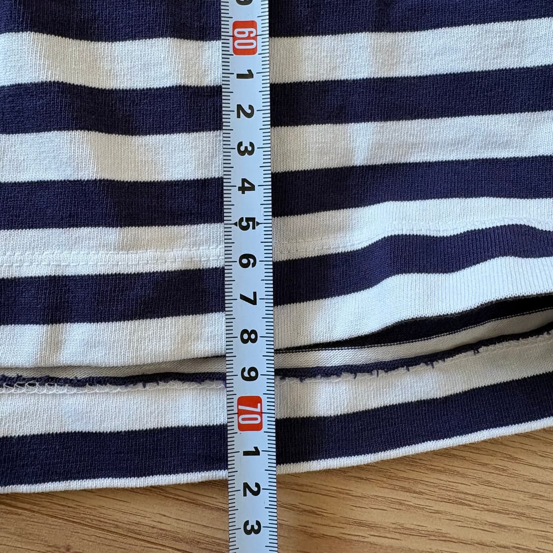 8세컨즈 네이비 스트라이프 반팔 티셔츠 L(100) 상품이미지7