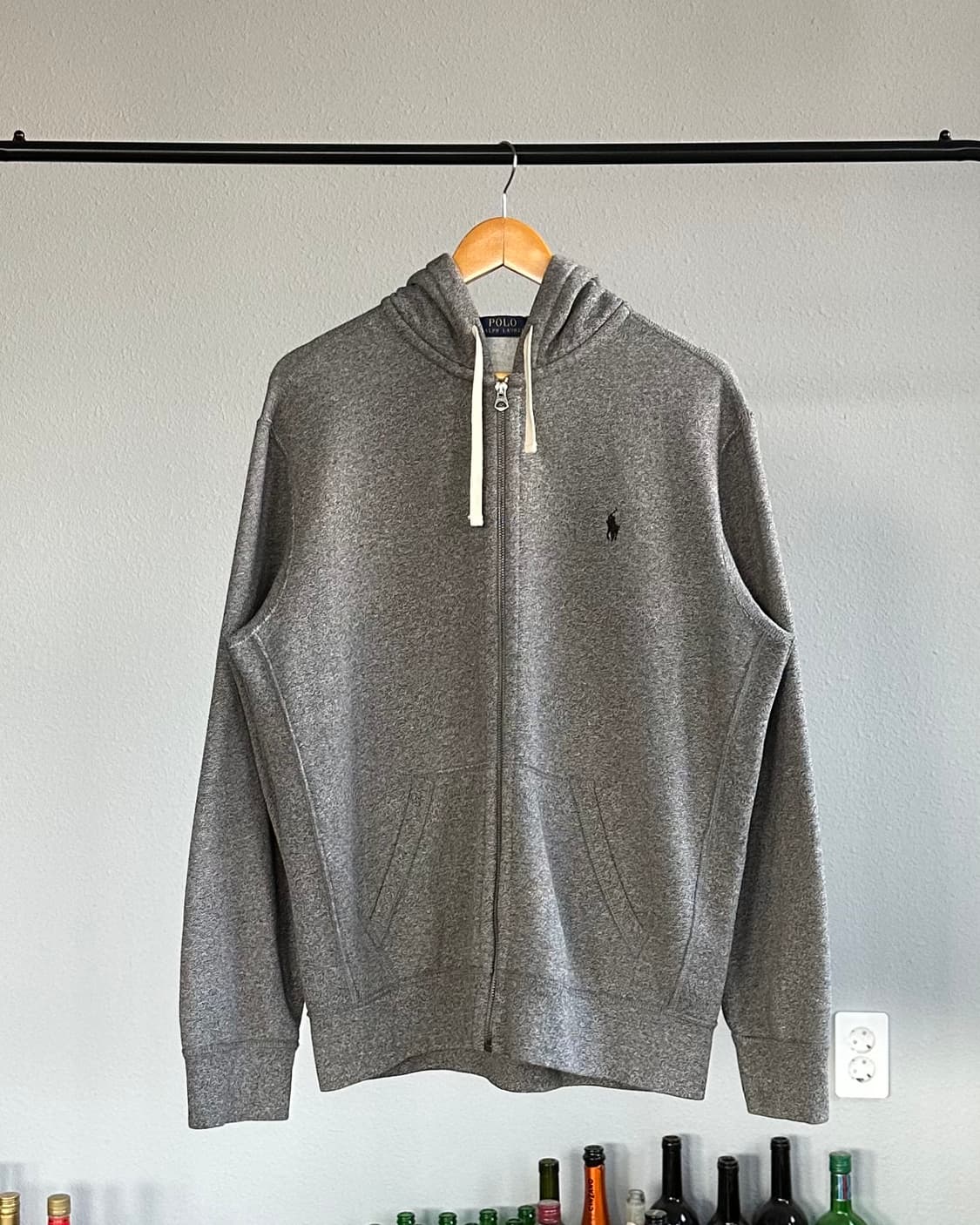 [L]폴로 랄프로렌 그레이 기모 후드집업 상품이미지1