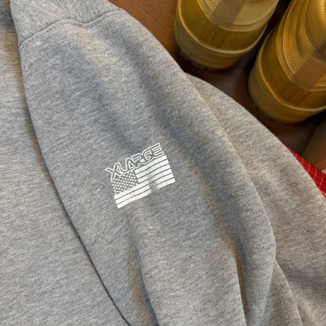 90S 엑스라지 멜란지 후드티 러시아 생산 상품이미지3