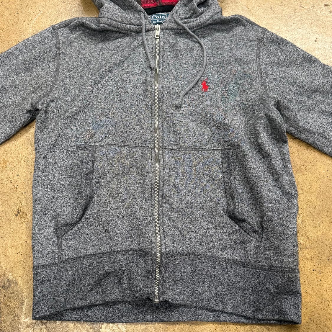 폴로 랄프로렌 그레이 후드집업 상품이미지3