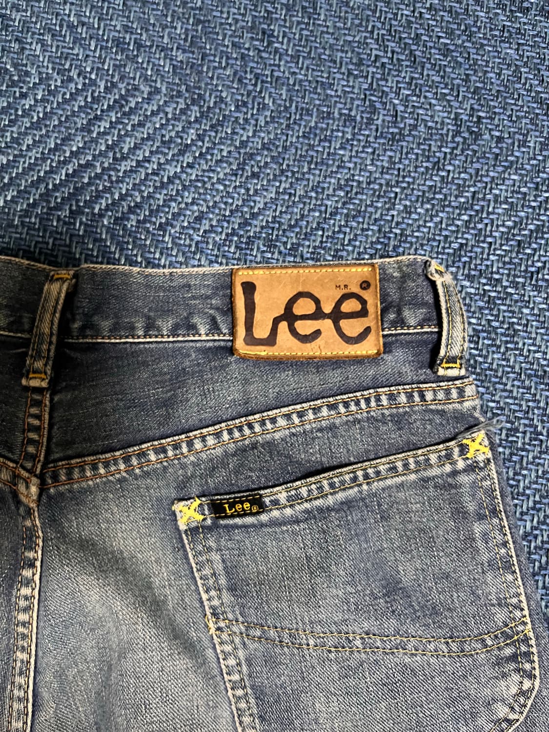90’s lee rider 복각 데님 반셀비지 상품이미지3