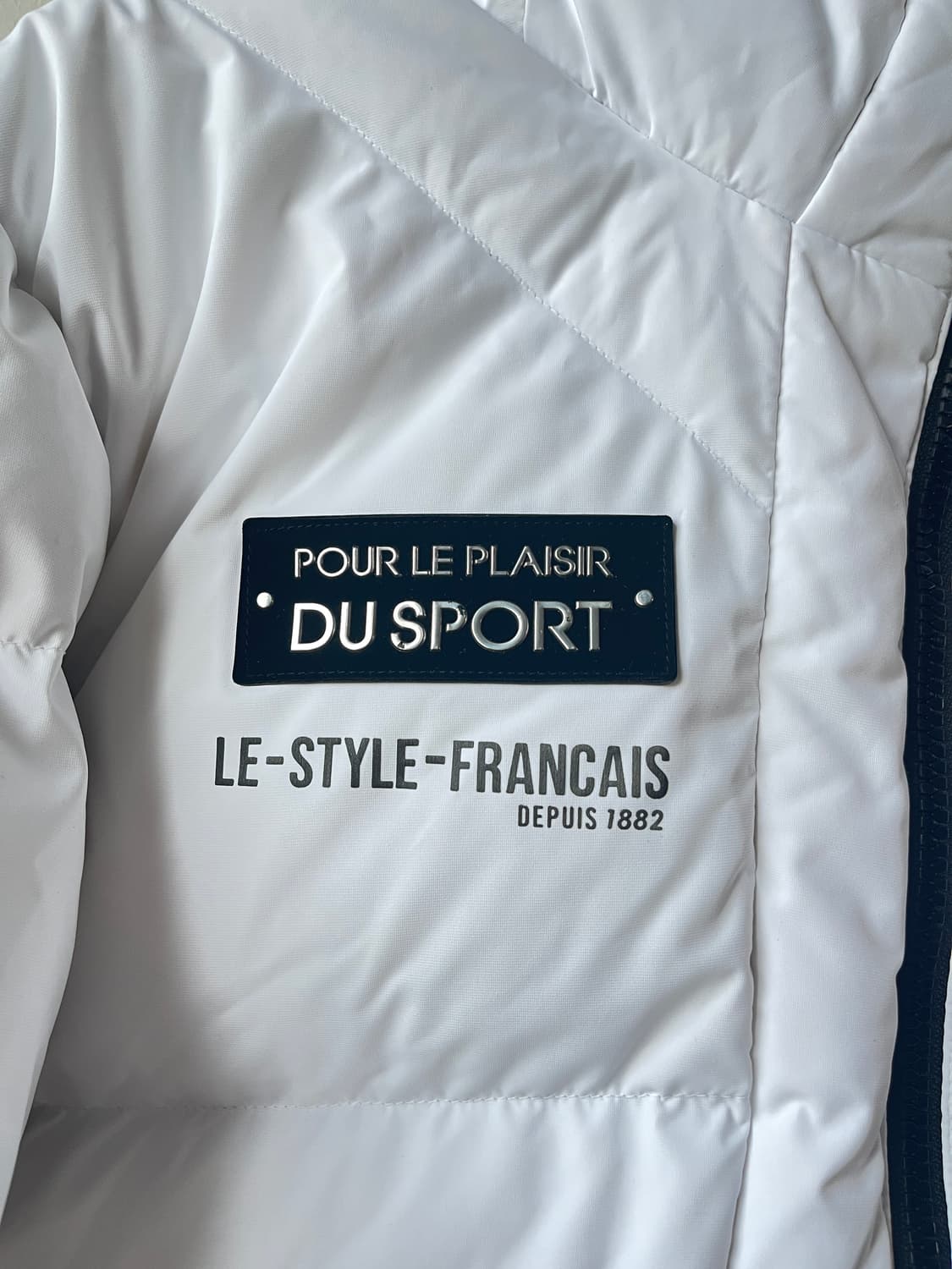 르꼬끄 스포르티브 화이트 패딩 상품이미지2