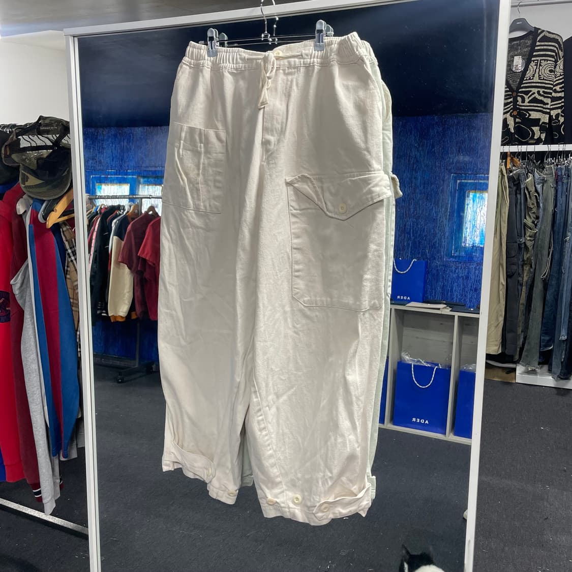 아이보리 벌룬 와이드 카고 팬츠 F  상품이미지4