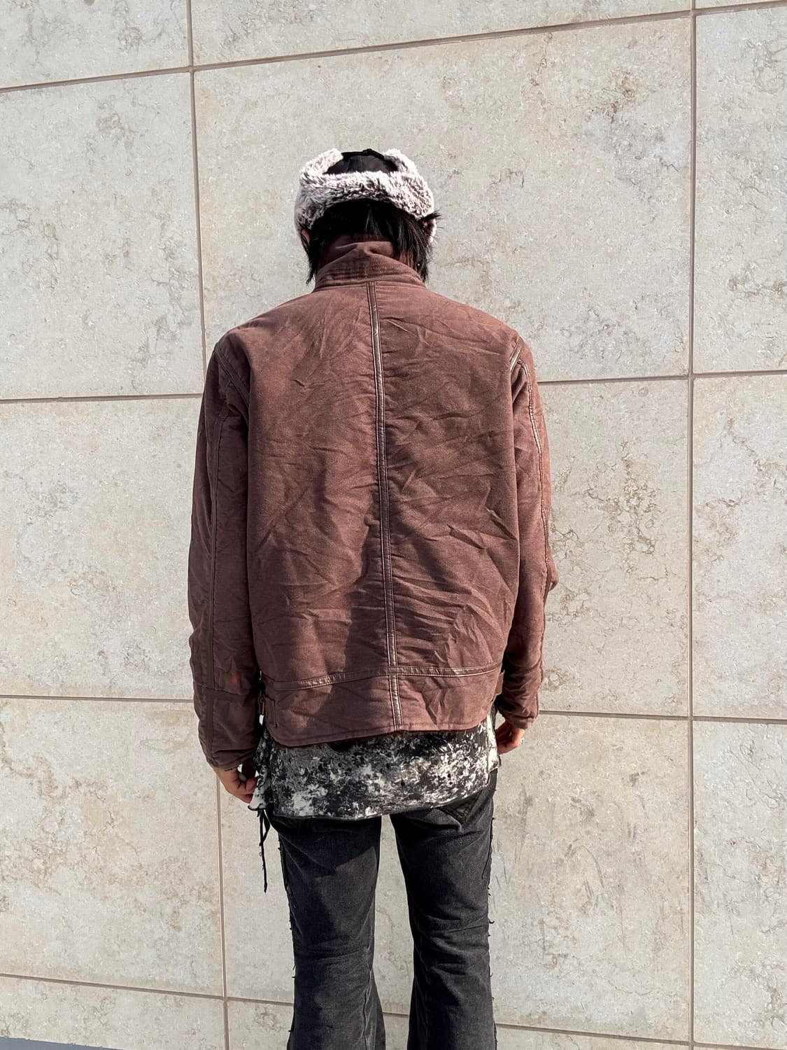 “Edwin” Y2K Brown Neck 2Buckle Brown Mus 상품이미지5