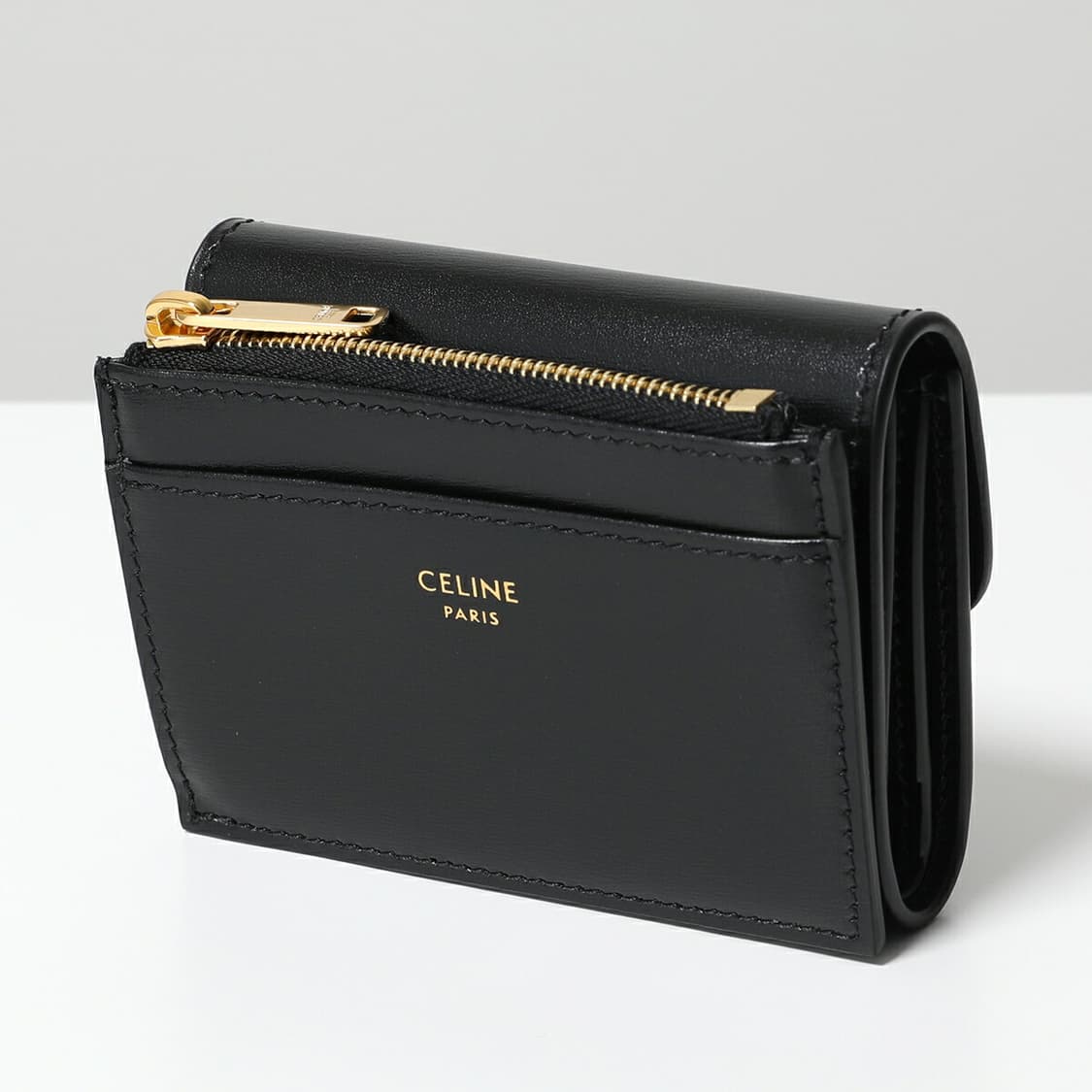 셀린느 컴팩트 월렛 코인 트리옹프 샤이니 카프스킨 블랙 상품이미지2