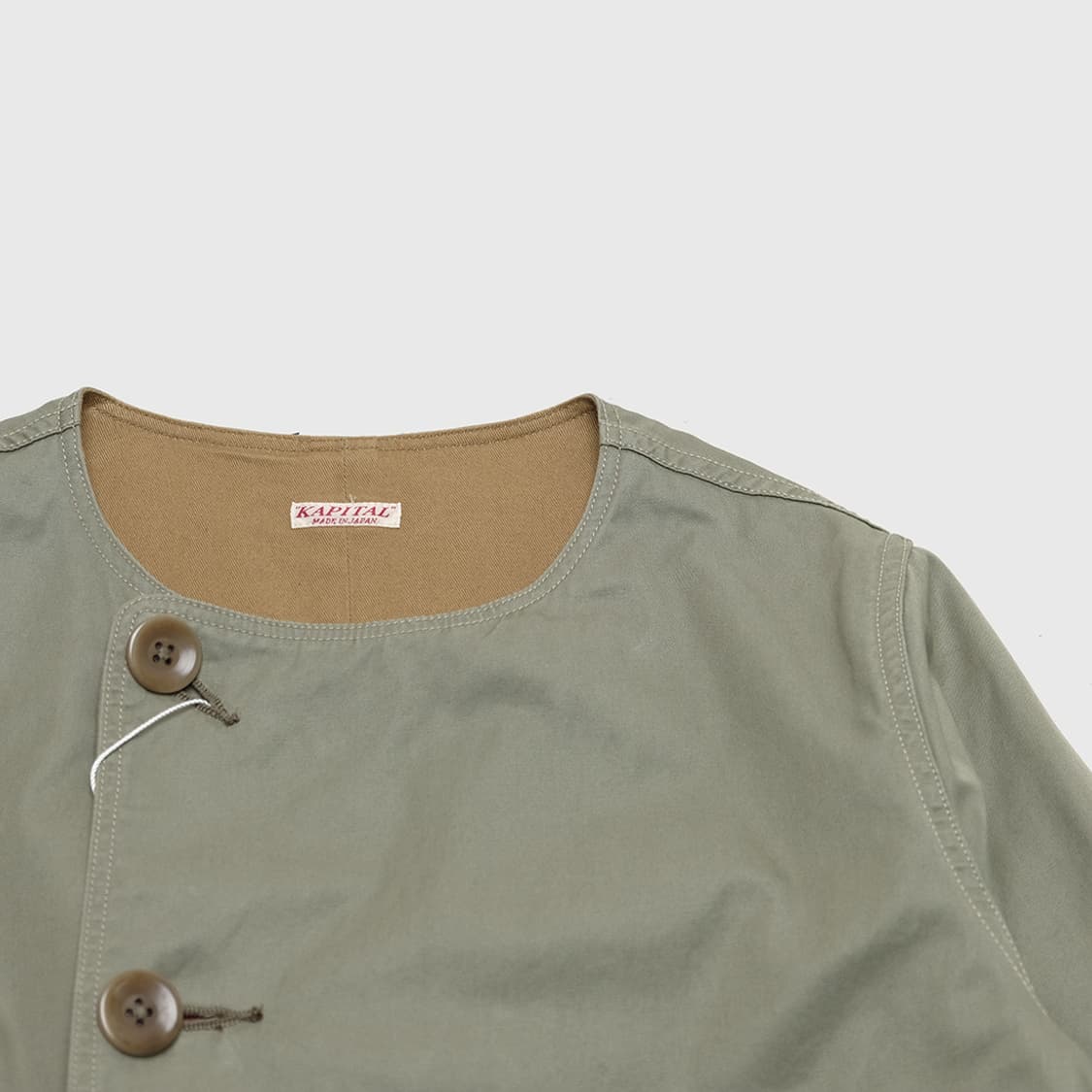 collarless fishtail coat 상품이미지2