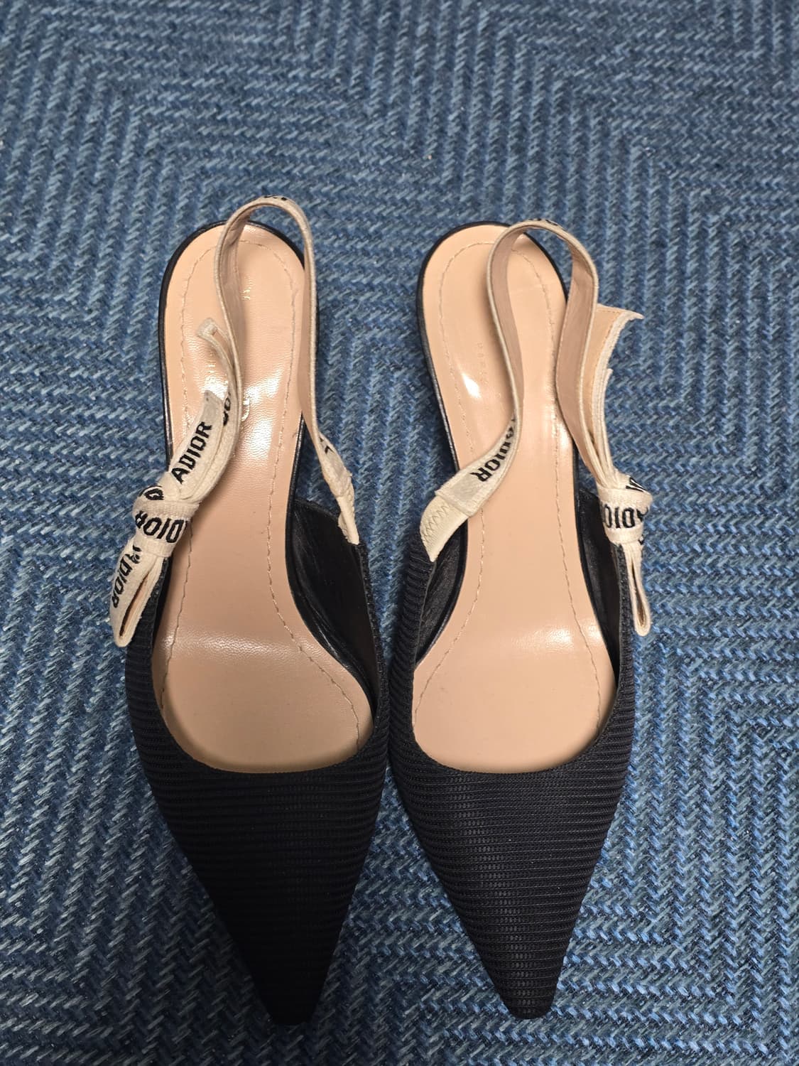 38 디올 자디오르 JA'DIOR 블랙 펌프스 슬링백 상품이미지1