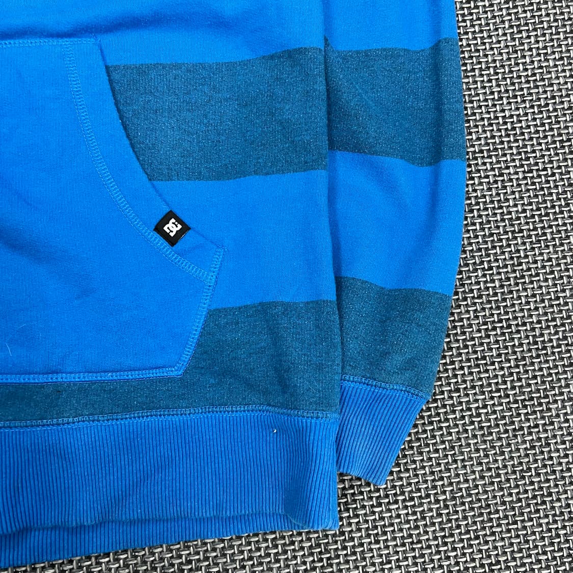 DC 블루 스트라이프 빅로고 후드집업 상품이미지3