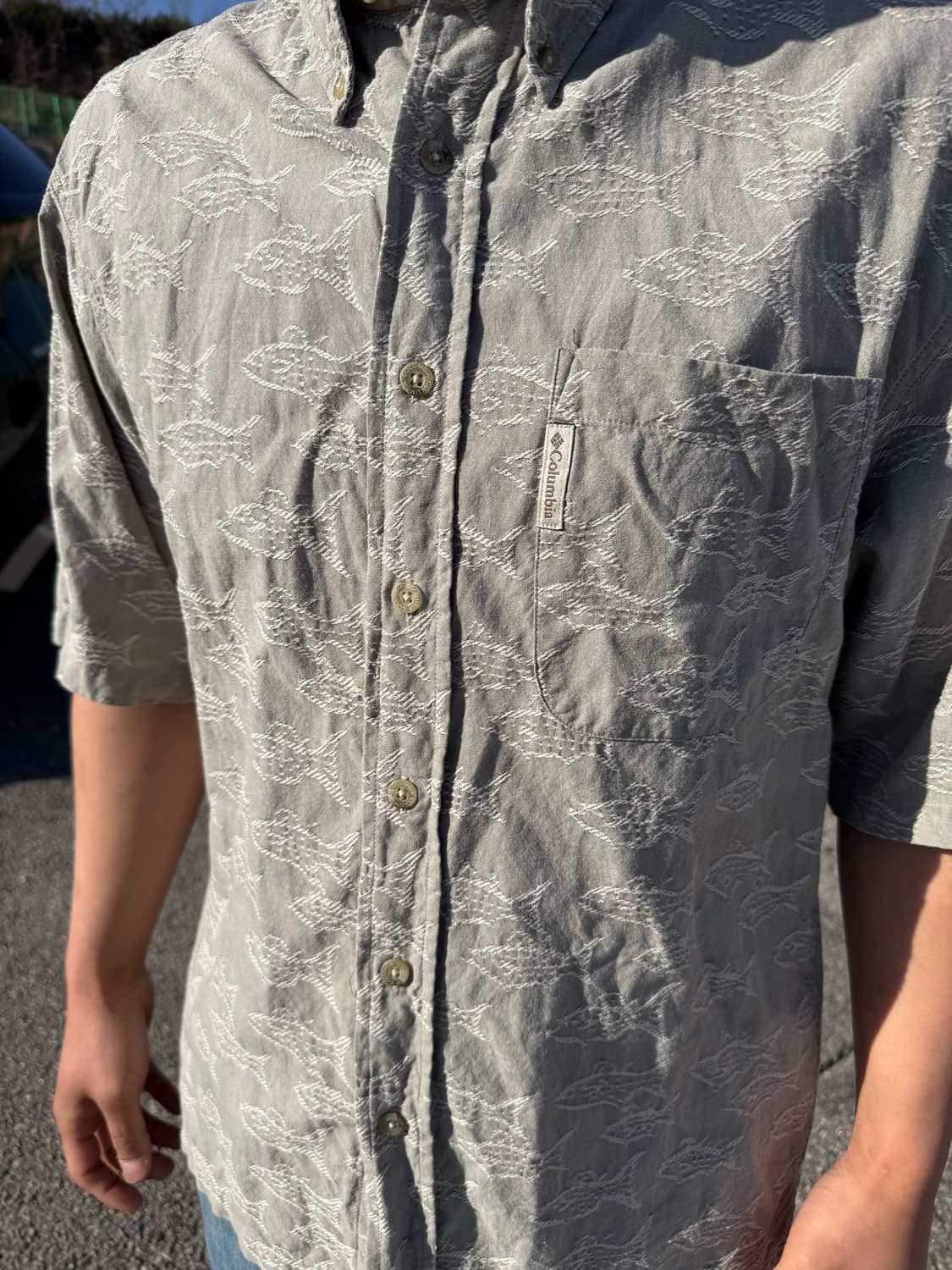 Old columbia 컬럼비아 반팔 피싱셔츠 상품이미지1