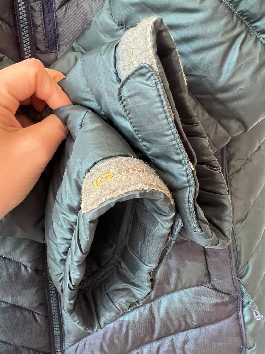 케이투 K2 남성 카키그린 구스다운패딩 경량패딩점퍼 상품이미지4