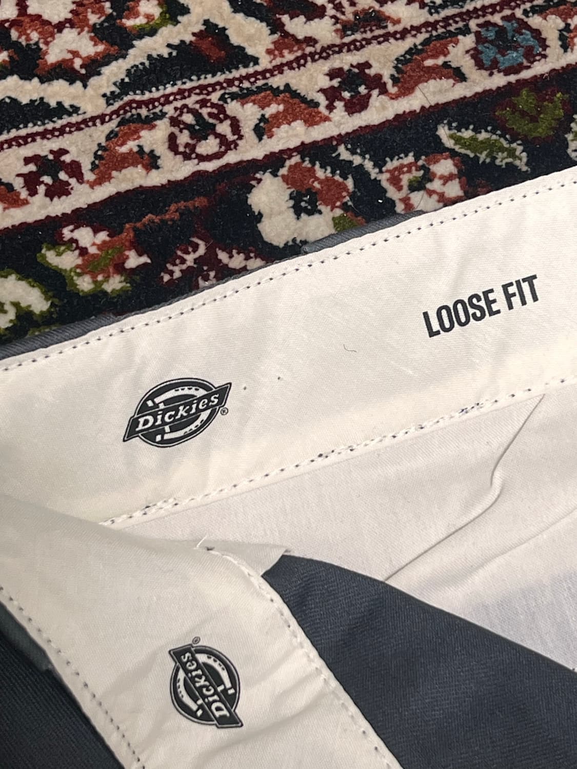 디키즈 루즈핏 더블니 워크 팬츠 차콜 그레이 상품이미지4