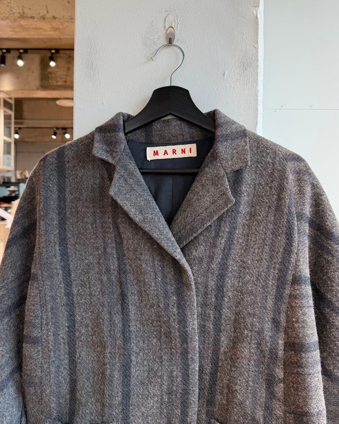 마르니 차콜 크롭 울 자켓  상품이미지3