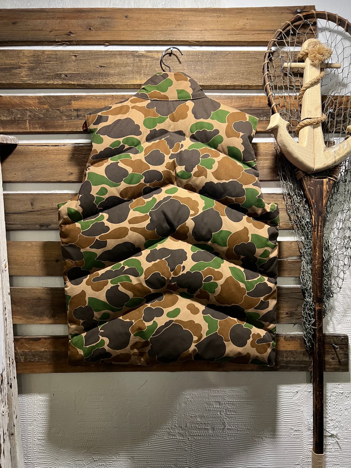 [M]90's USA 빈티지 덕카모 리버시블 구스다운 헌팅 베스트 상품이미지8