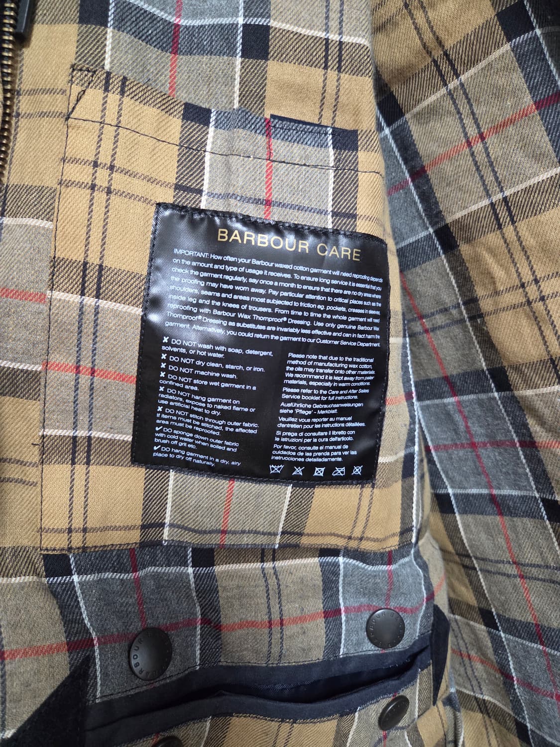 바버 왁스 코튼 자켓  여성용 상품이미지6