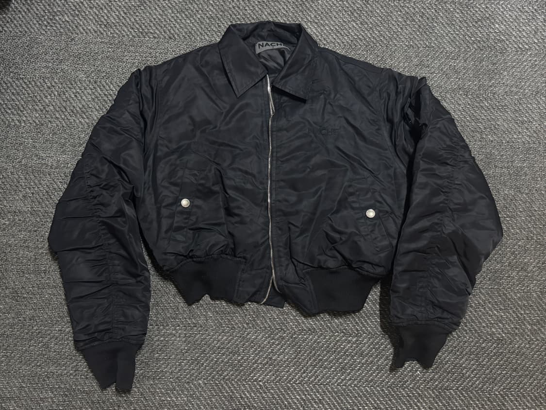 나체 크롭 봄버 자켓 NACHE CROPPED BOMBER JACKET 상품이미지1