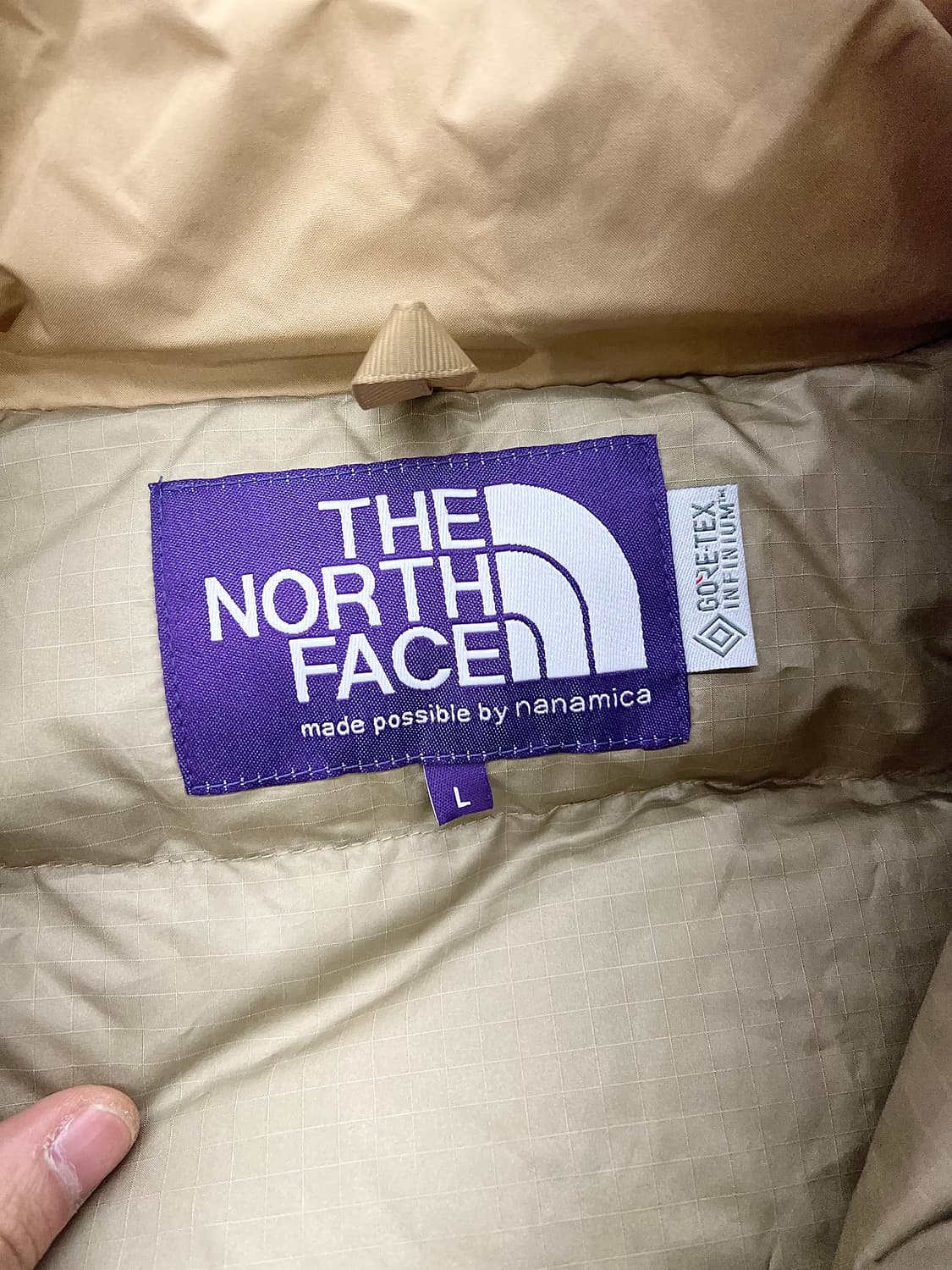 노스페이스 x 나나미카 퍼플 라벨 고어텍스 인피니움 다운 패딩 코트 상품이미지8
