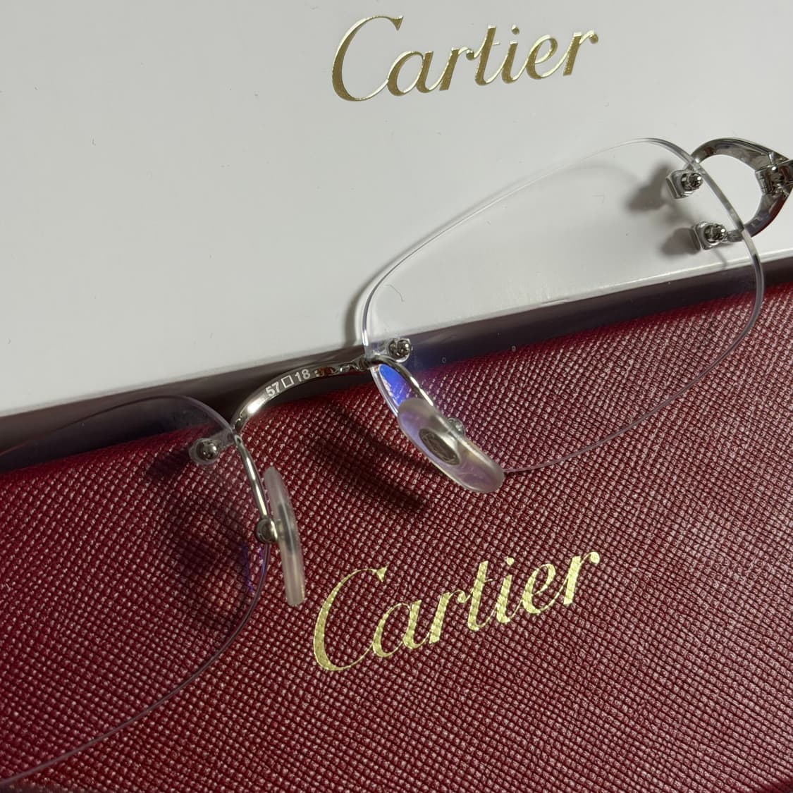 (OS) Cartier 까르띠에 C 데코 무테 안경  상품이미지6