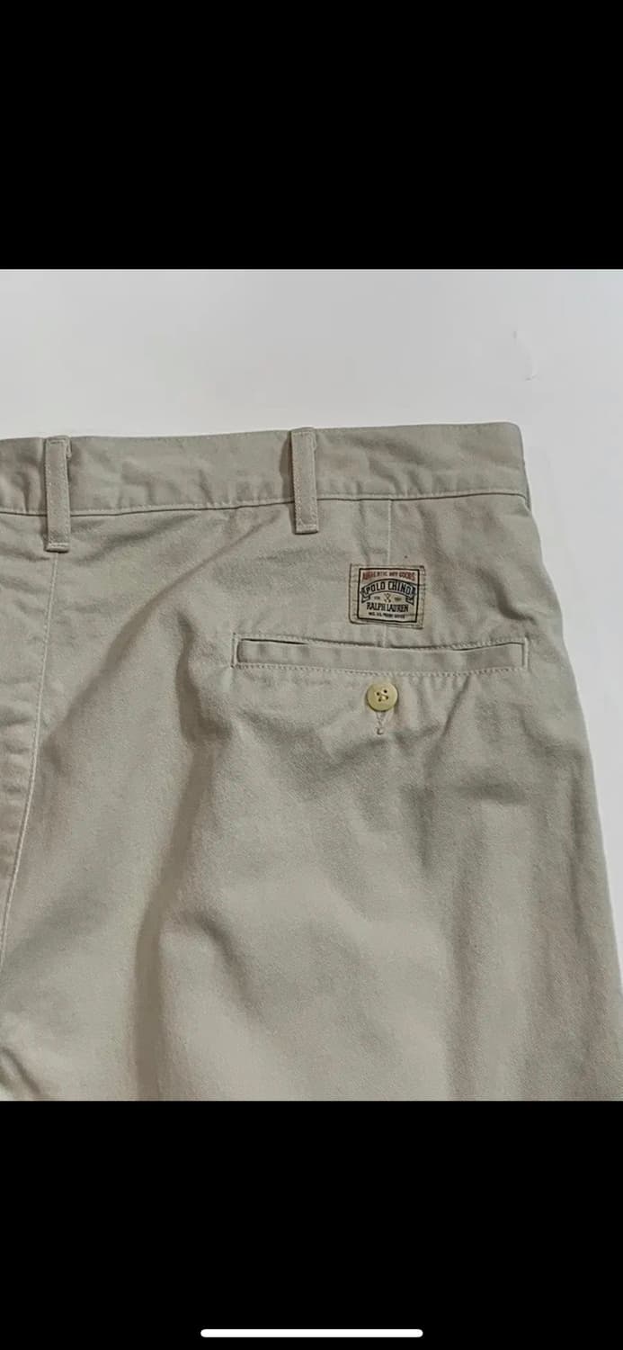 90s 폴로 랄프로렌 플리티드 치노 팬츠 (Made in USA) 상품이미지4