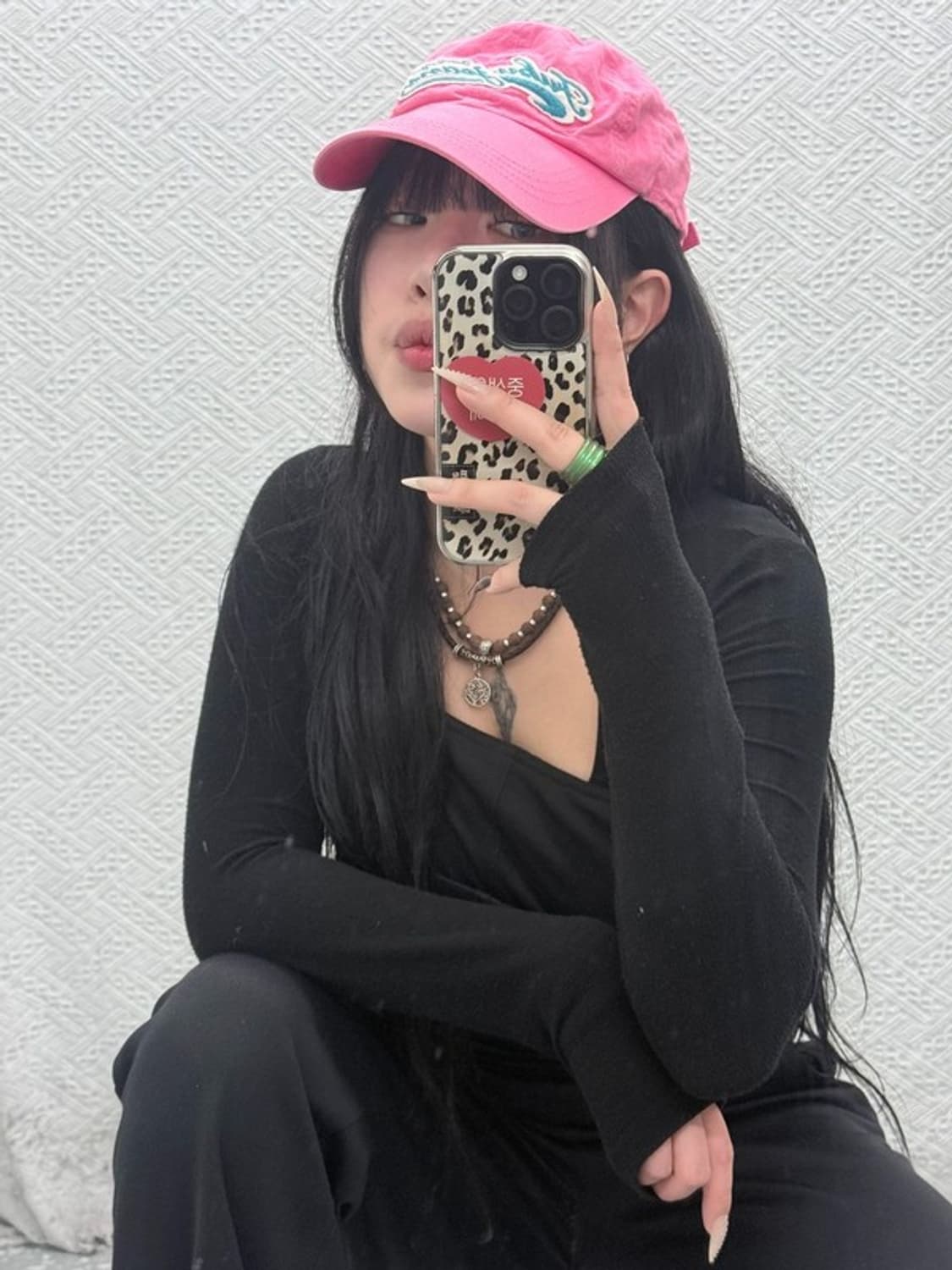 푸부 FUBU Y2K 대장급 00's 핫핑크 볼캡 C08512 상품이미지1