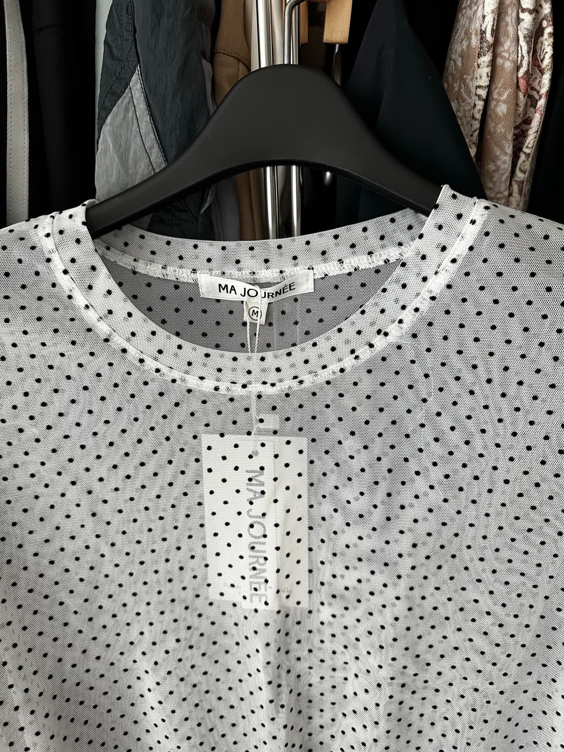 마조네 도트 레이어드 티셔츠 상품이미지3