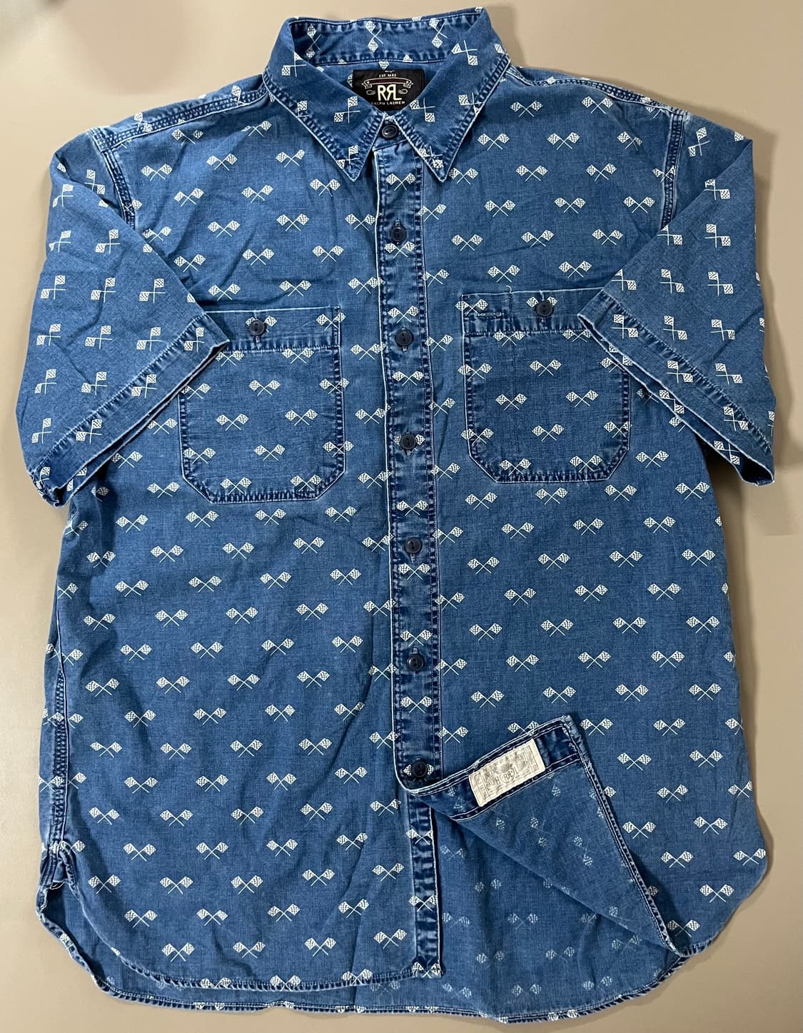 RRL 플래그 레이싱 셔츠 상품이미지2