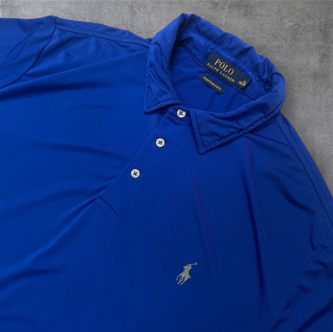 폴로 랄프로렌 블루 퍼포먼스 기능성 반팔 카라티 XL 상품이미지4