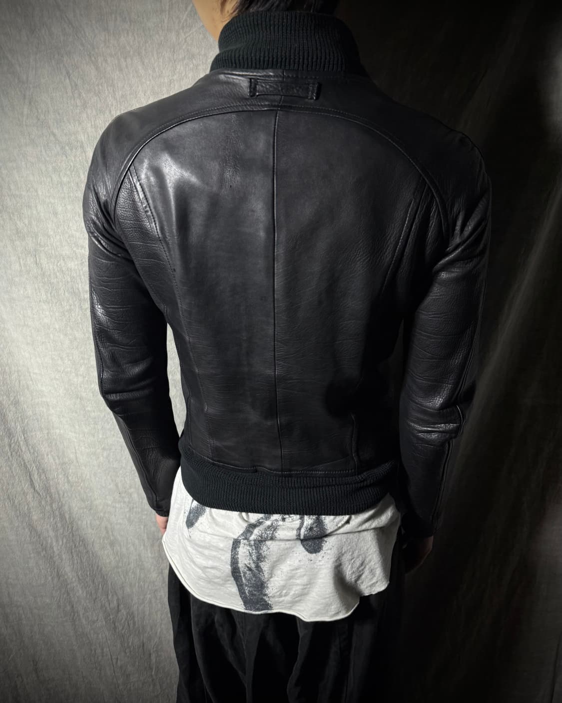 The Viridi-Anne Calf Leather Jacket  상품이미지10