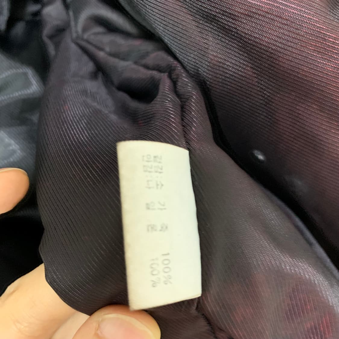 빈티지 소가죽 레더 봄버 자켓 무스탕 블랙 XL 락시크 상품이미지10