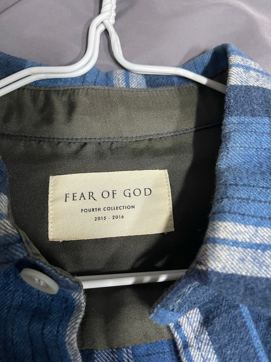 [S]피어오브갓 4th 플란넬 셔츠 블루 상품이미지3