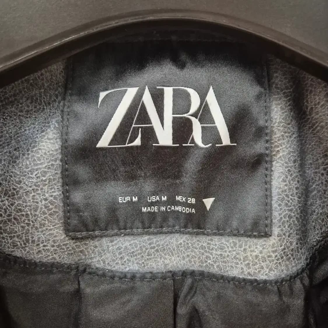 ZARA 라이더 자켓 그레이 M 상품이미지6