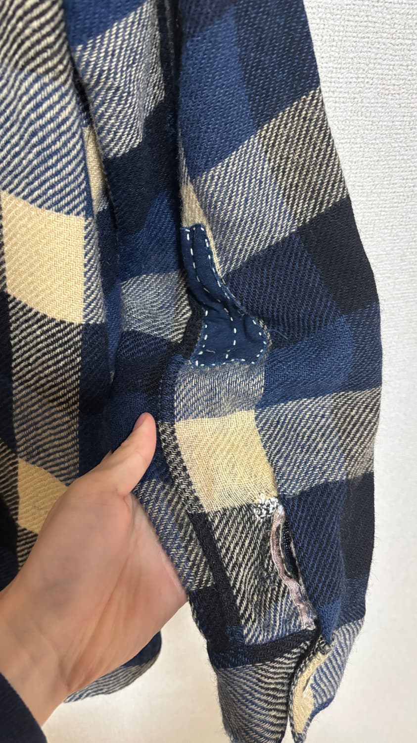 40s 울 플란넬 보로 셔츠 상품이미지6