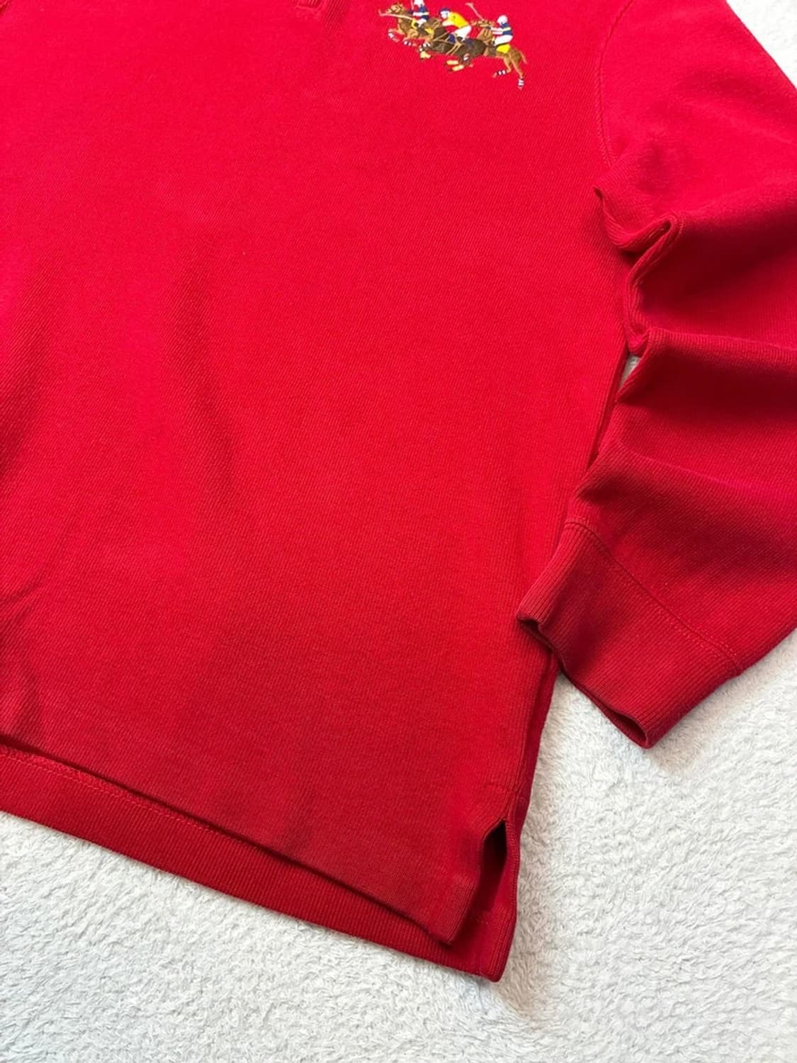 폴로 랄프로렌 00's 자수 로고 스웻 쿼터 집업 PN5944    상품이미지4