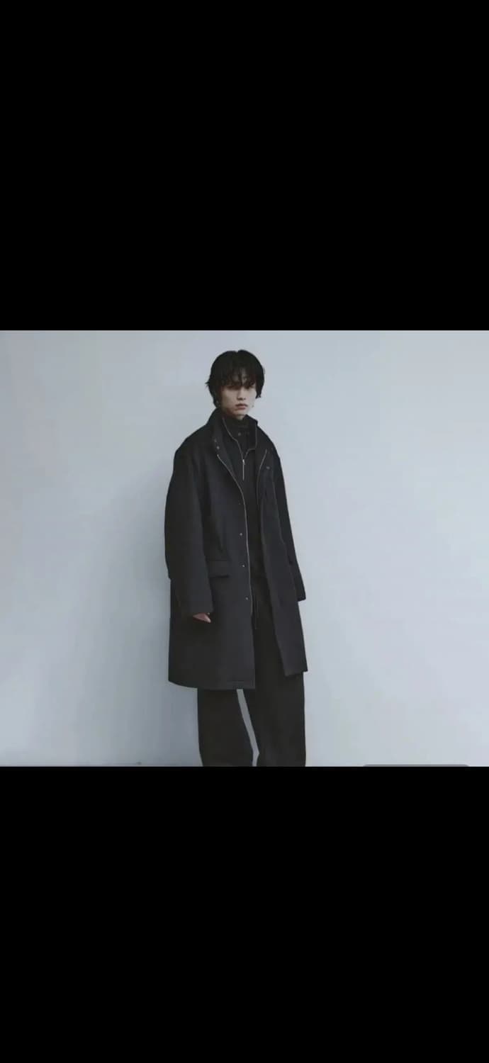 유스 밀리터리 코트 챠콜 L 상품이미지1