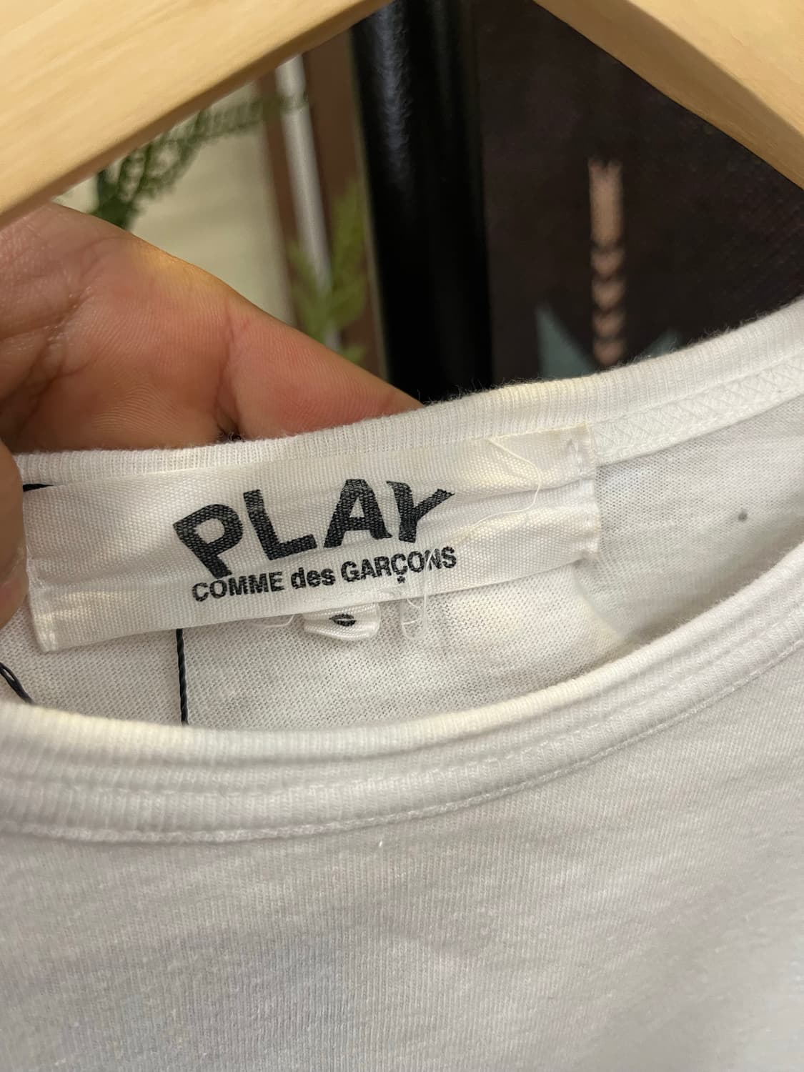 꼼데가르송 골드 하트 와펜 반팔티 #csz692 상품이미지4