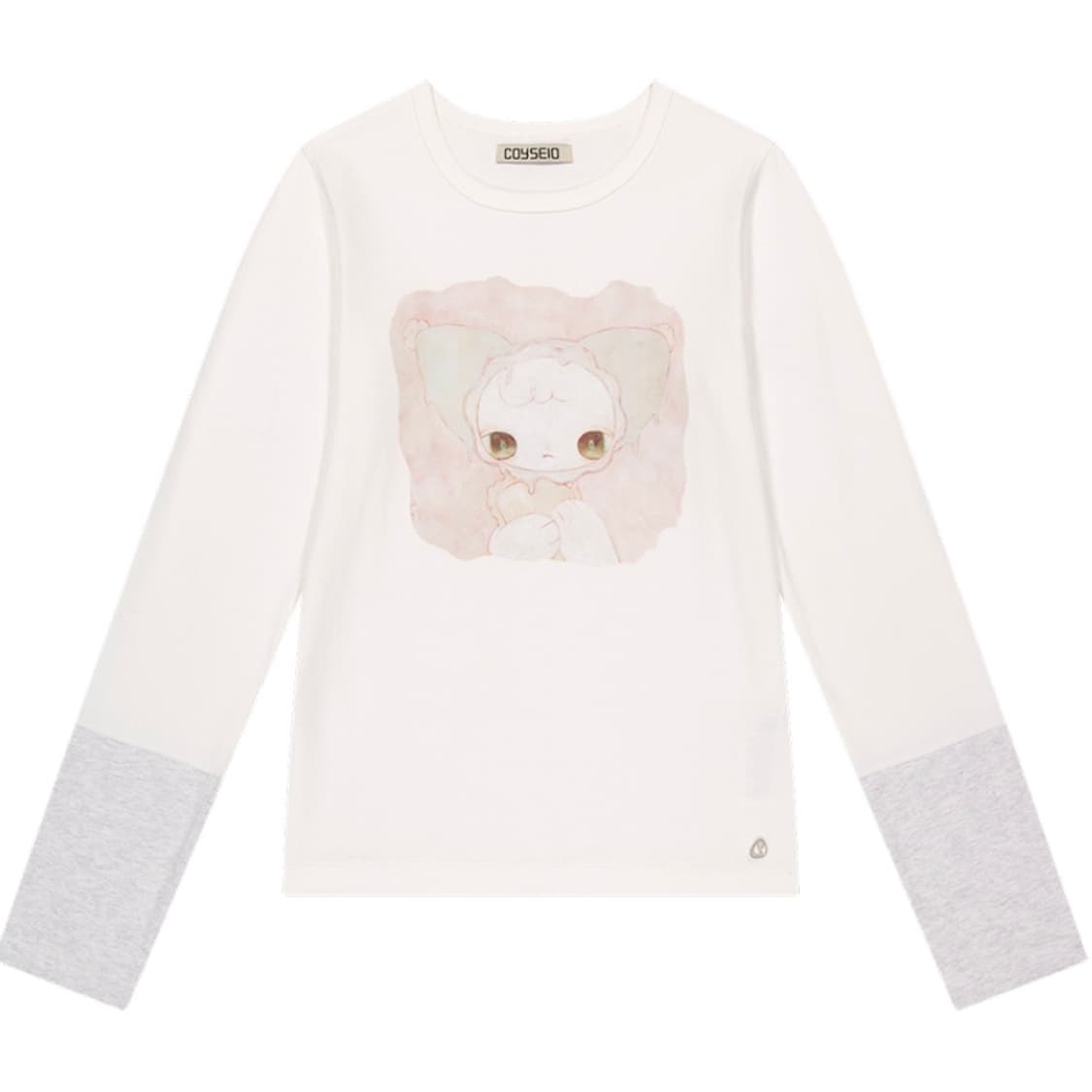 코이세이오 블러쉬 롱슬리브 아이보리 상품이미지1