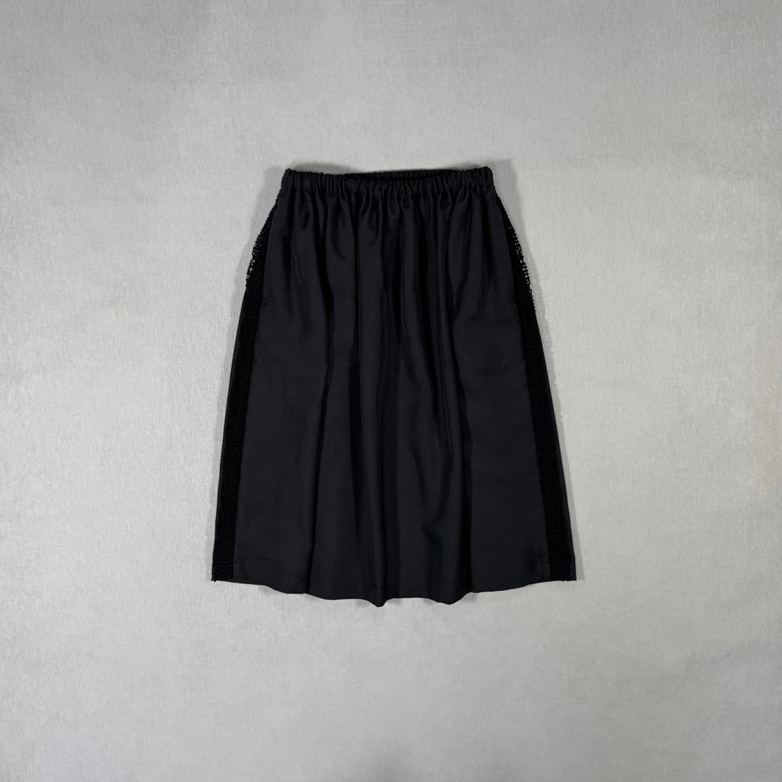 Flower Lace Black Skirt 상품이미지1