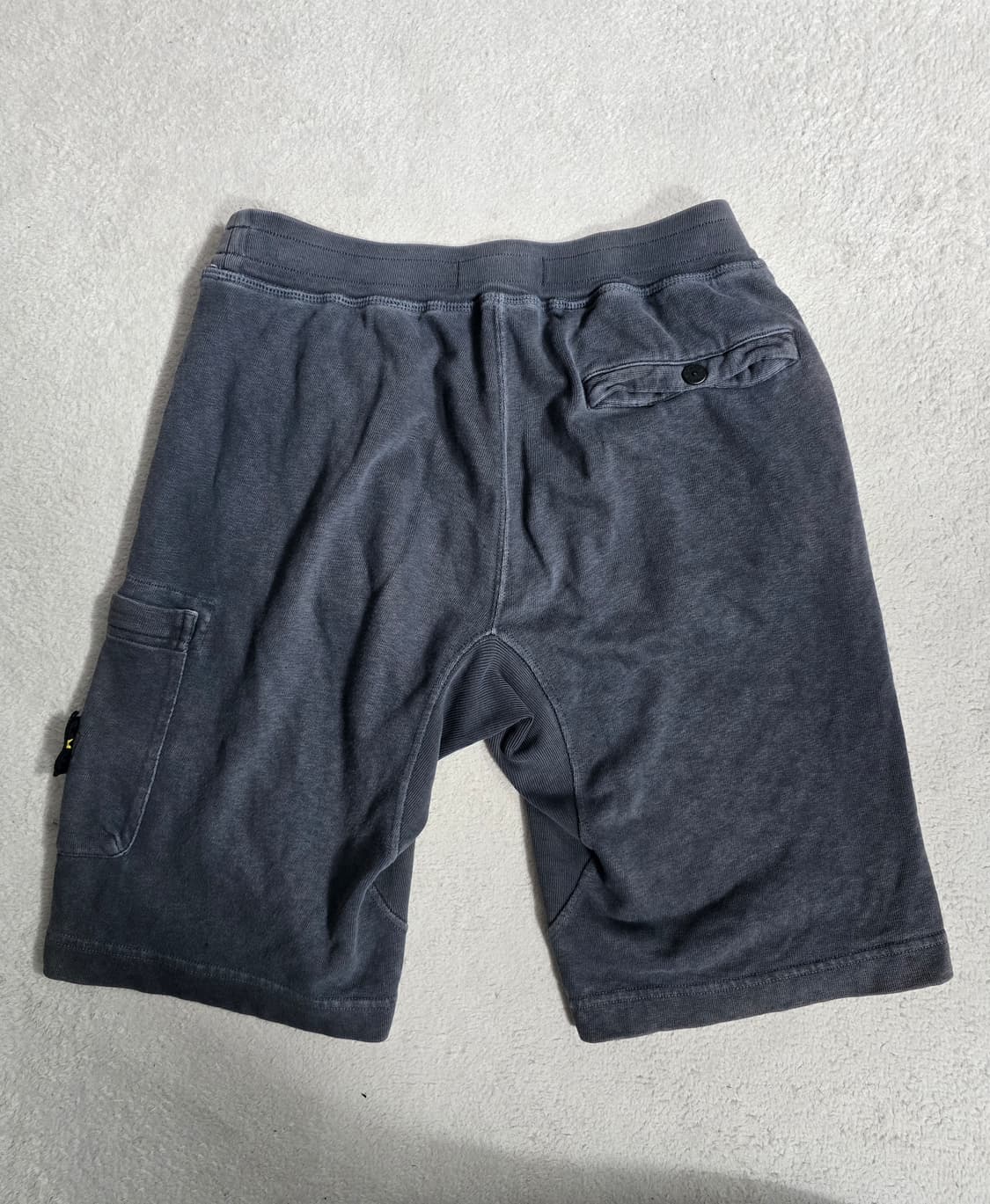 STONE ISLAND 스톤아일랜드 와펜 워싱 반바지 그레이 S 상품이미지5