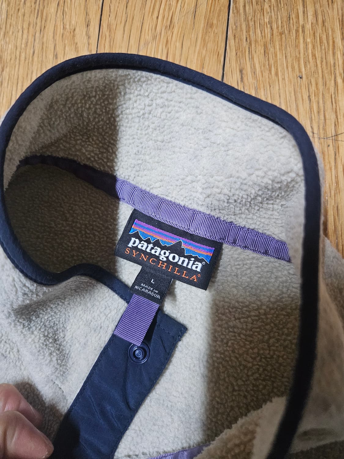 파타고니아 신칠라 헤비웨이트 오트밀 헤더 플리스 후리스 맨투맨  상품이미지3