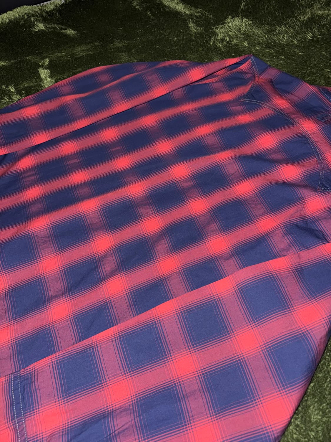 [M] 이스트로그 타탄 체크 웨스턴 셔츠 레드 네이비 상품이미지9