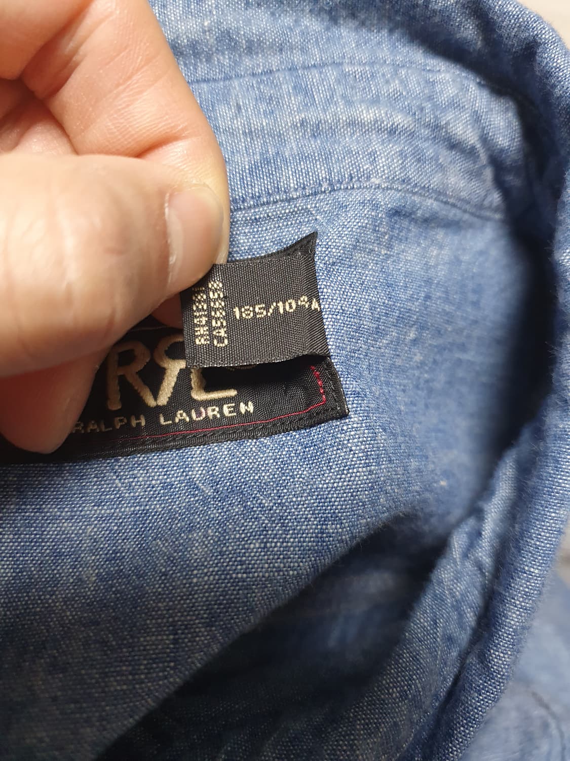 [XL] RRL 인디고 샴브레이 워크셔츠 더블알엘 상품이미지4