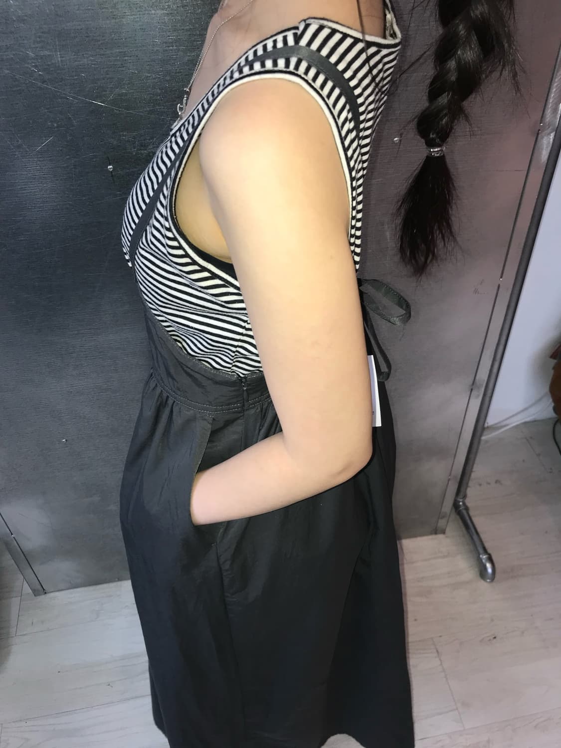⊹ Cutie Blonde Stripe Sleeveless Top 상품이미지2