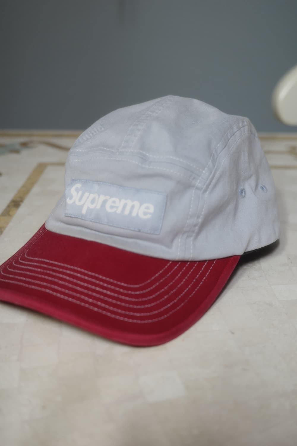 Supreme 2-Tone Twill Camp Cap Light Blue 상품이미지1
