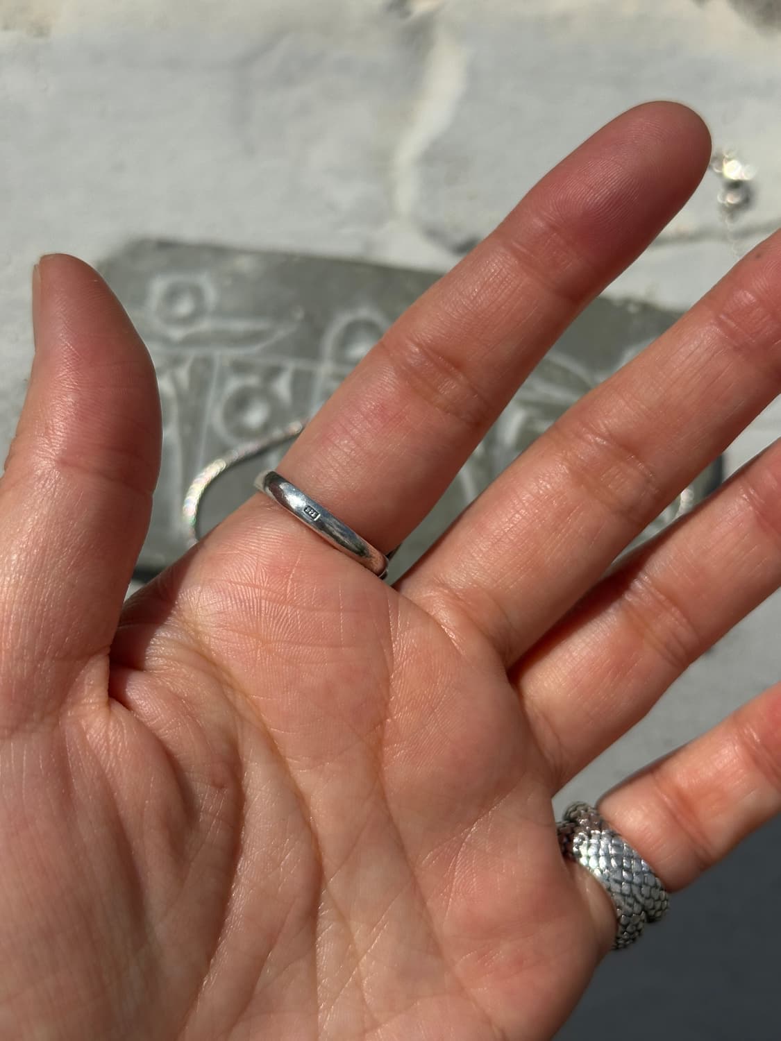 Vintage Amber 925Silver Ring 상품이미지6