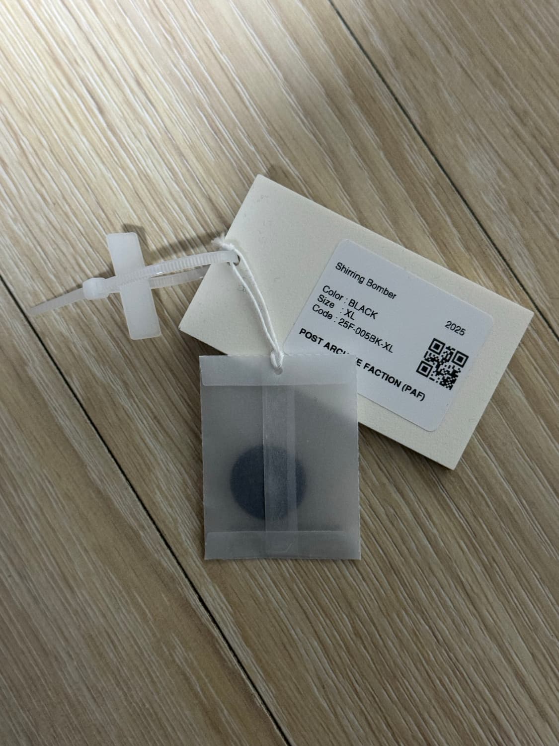 XL) 포스트아카이브팩션 8.0+ 셔링 봄버 블랙 파프 paf 상품이미지3
