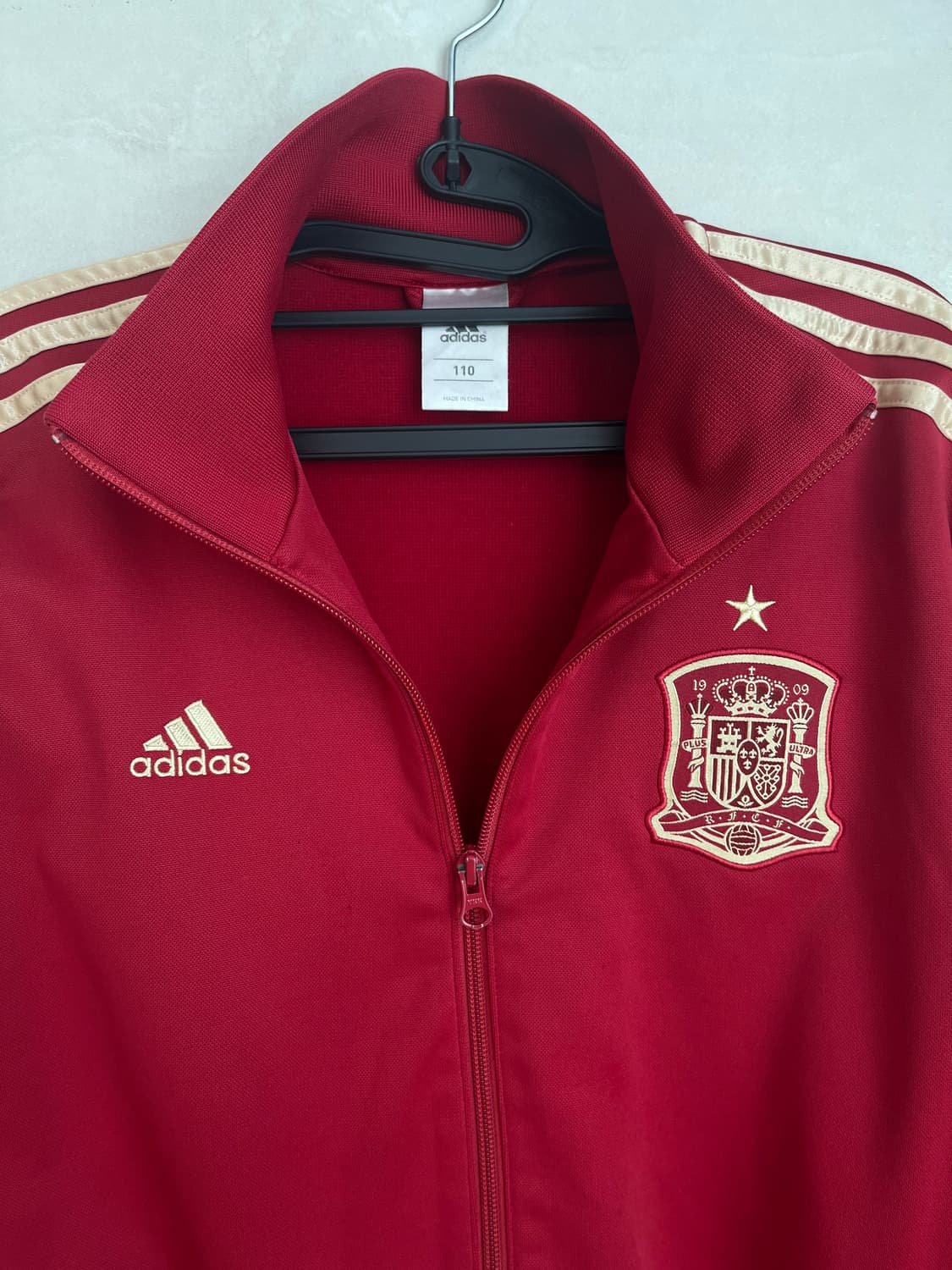 [110] 아디다스 스페인 국대 버건디,골드라인 축구 져지 상품이미지4